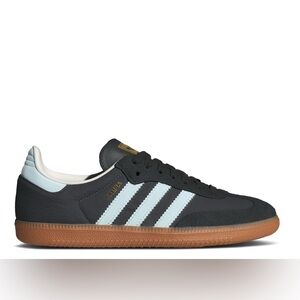 Adidas Samba OG Women’s Size 8 Carbon/Almost Blue/Chalk White